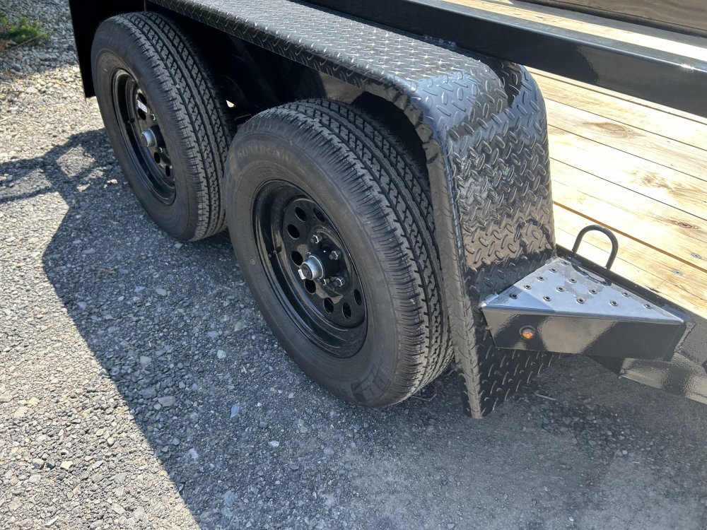 7x12 TANDEM AXLE TOP TUBE LANDSCAPE DOWN 2 EARTH TRAILER DECK OVER TRAILER Trailer