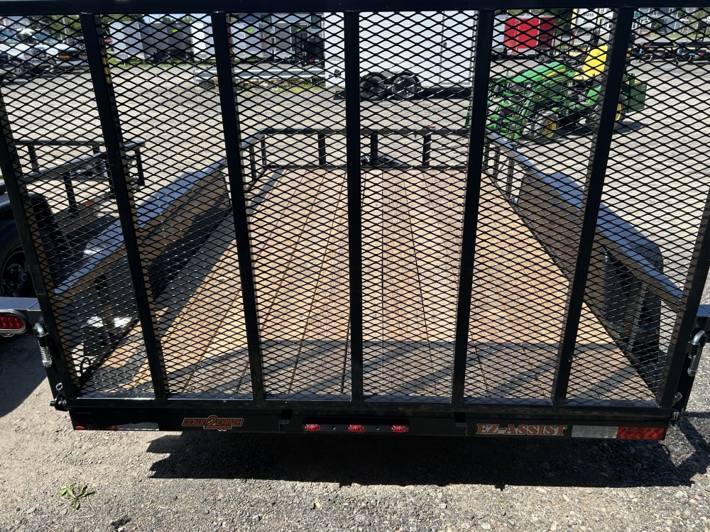 7x12 TANDEM AXLE TOP TUBE LANDSCAPE DOWN 2 EARTH TRAILER DECK OVER TRAILER Trailer