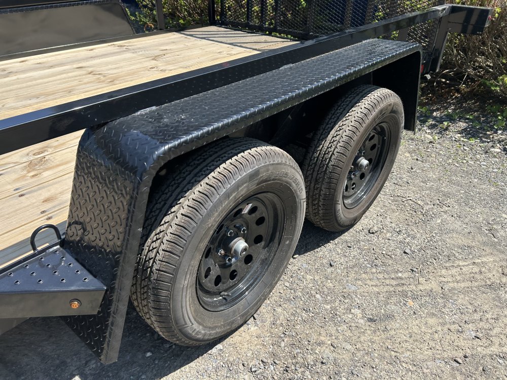 7X14 TANDEM AXLE TOP TUBE LANDSCAPE DOWN 2 EARTH TRAILER Landscape Trailer