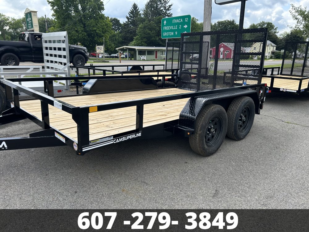7X12 TOP TUBE TANDEM AXLE CAM SUPERLINE Landscape Trailer
