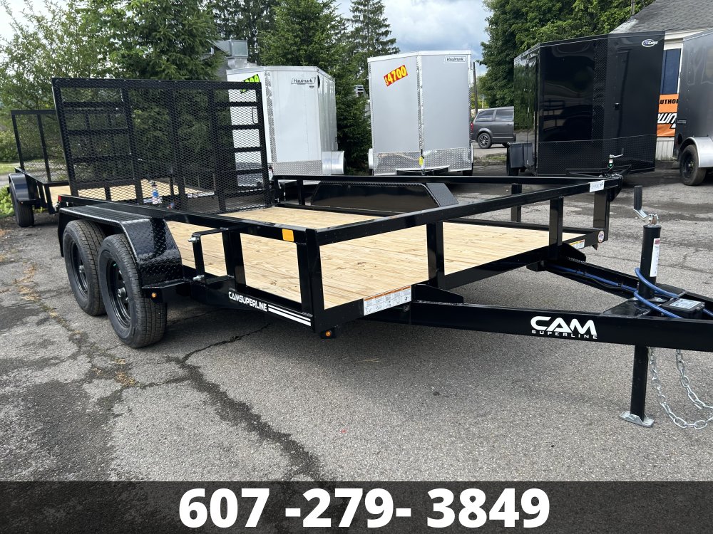 7X12 TOP TUBE TANDEM AXLE CAM SUPERLINE Landscape Trailer