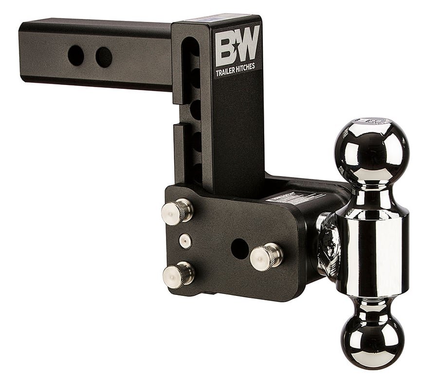 B & W 5" drop 5.5" rise dual ball 2" shank
