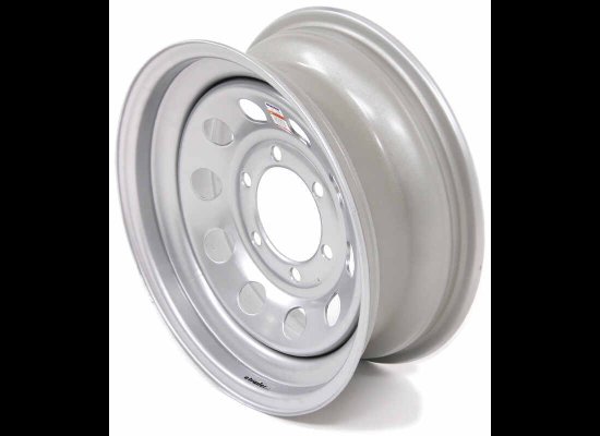 15" 6 LUG SILVER RIM