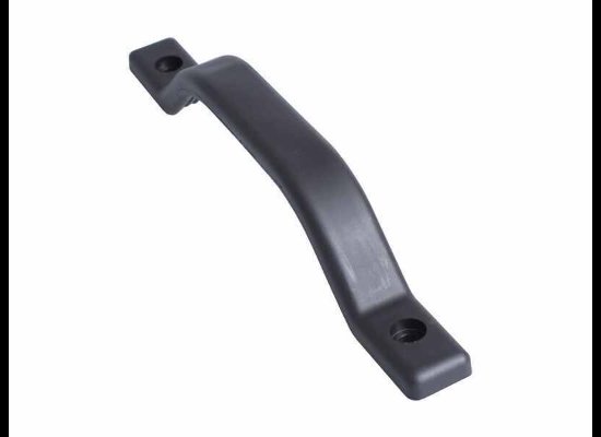 Black plastic rear door handle
