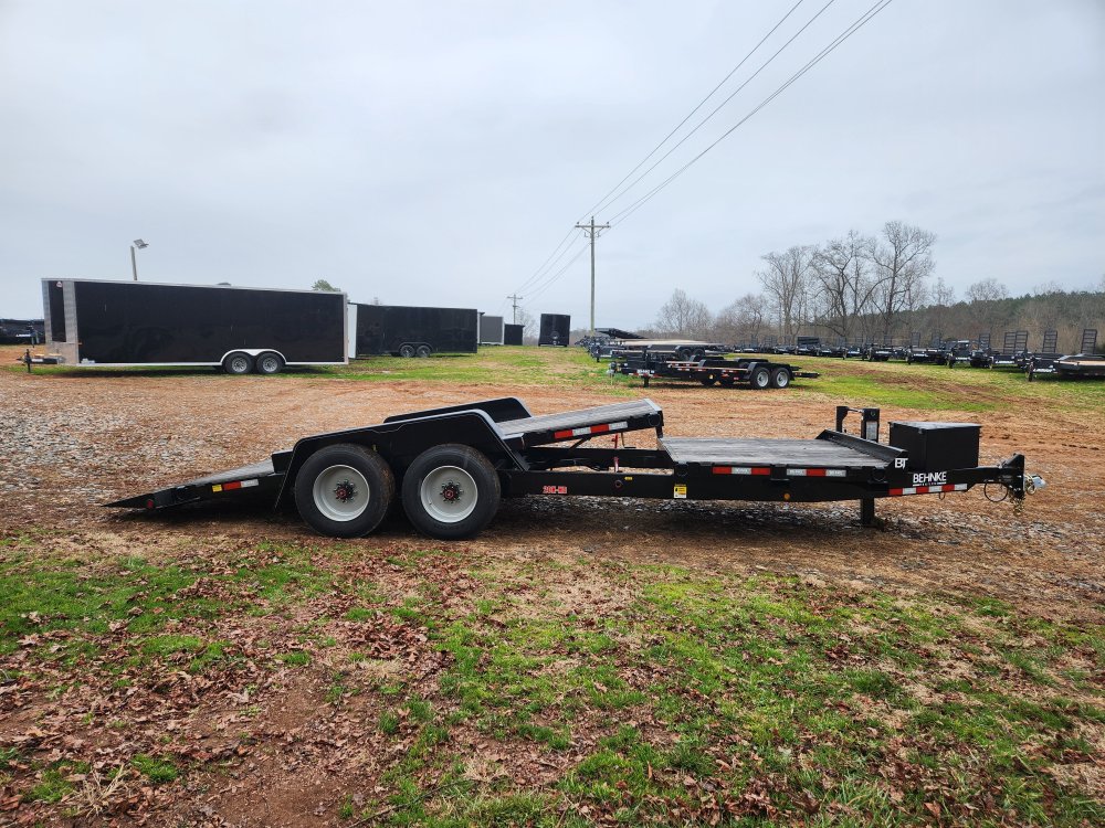 2026 Behnke 83X22 20K Partial Tilt w/ Oak Deck, Toolbox and Extra D-Rings