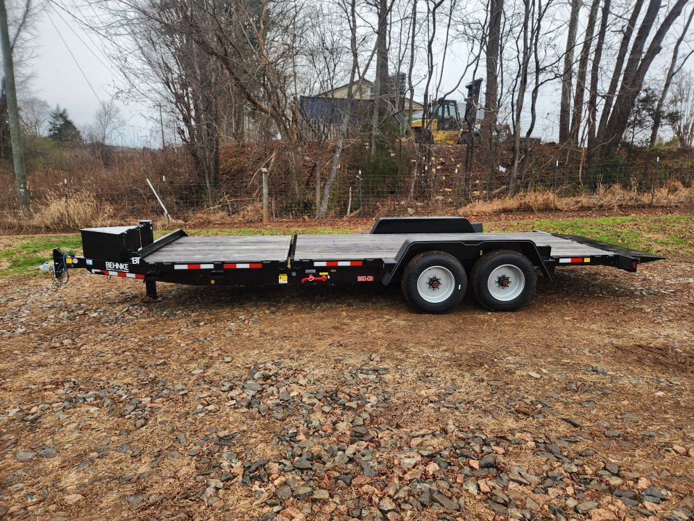 2026 Behnke 83X22 20K Partial Tilt w/ Oak Deck, Toolbox and Extra D-Rings