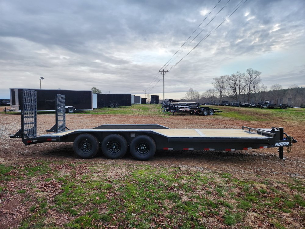 2026 Lamar Trailers 102x24 21k Equipment Hauler w/ Toolbox, Winch Plate and Stand-Up Ramps