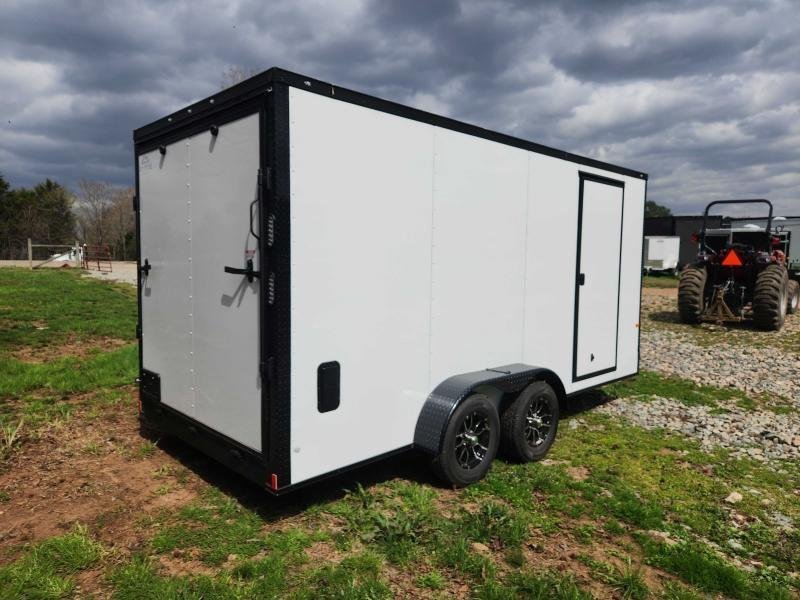 2026 Rock Solid Cargo 7x16 7k Enclosed w/ Blackout Special Package, 7' Interior Height, (.080) Polyc