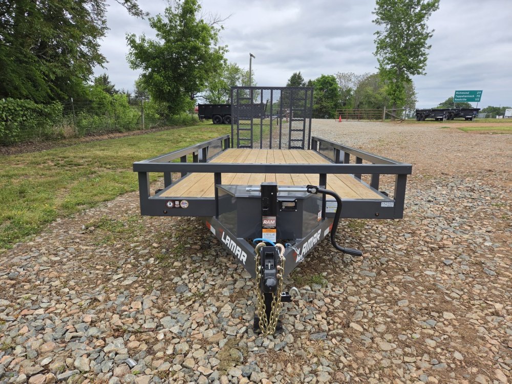 2026 Lamar Trailers 83x20 14k Utility w/ Solid Metal Sides and 5' HD Gate