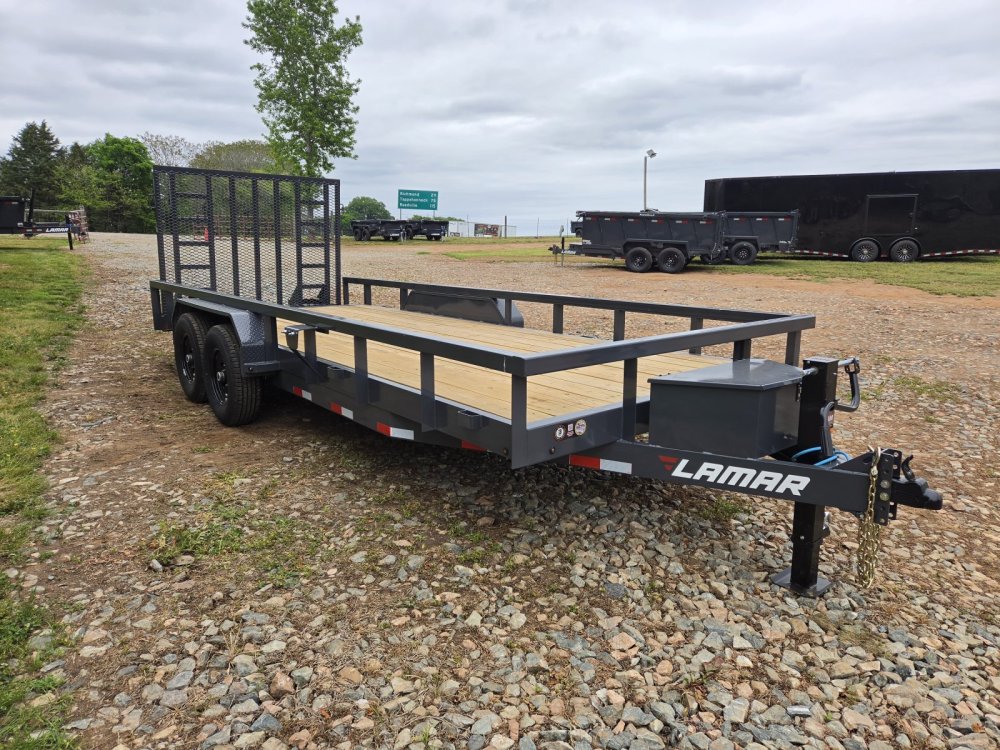 2026 Lamar Trailers 83x20 14k Utility w/ Solid Metal Sides and 5' HD Gate