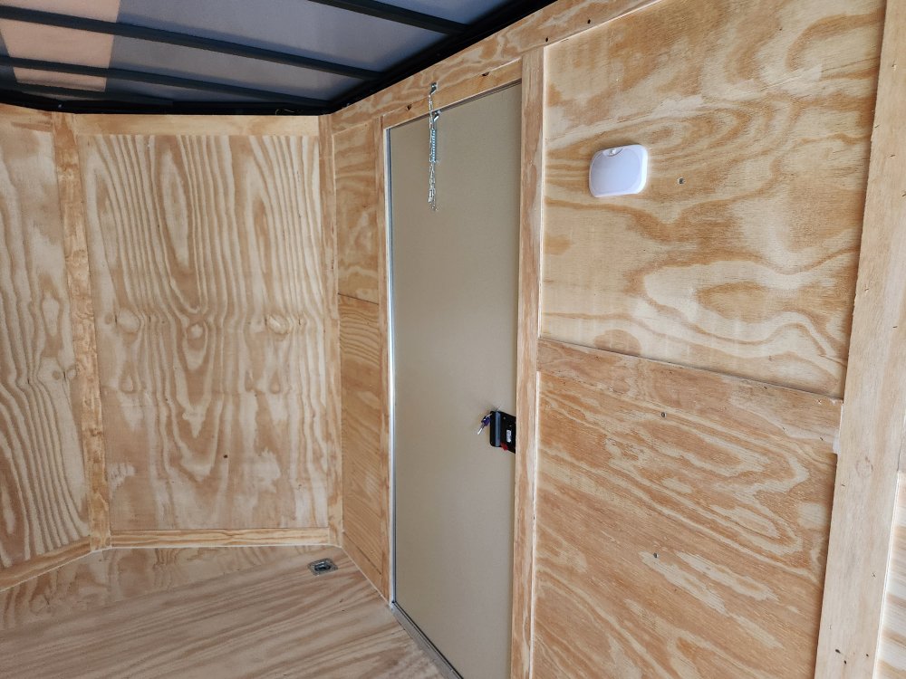 2025 Rock Solid Cargo 7x16 7k Enclosed w/ Ladder Rack, 7' Interior, Polycore Upgrade and Semi-Screwl