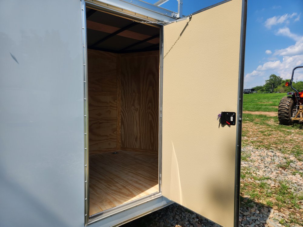 2025 Rock Solid Cargo 7x16 7k Enclosed w/ Ladder Rack, 7' Interior, Polycore Upgrade and Semi-Screwl