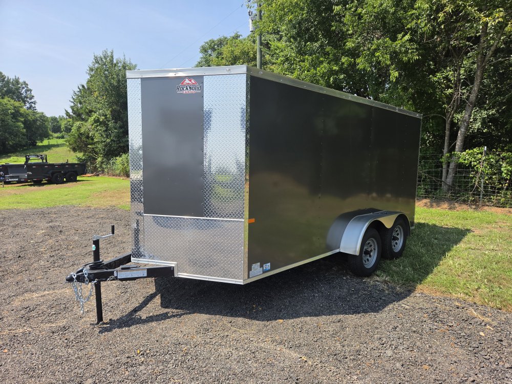2026 Rock Solid Cargo 7X14 7K Enclosed w/ Polycore Upgrade and Semi-Screwless Upgrade