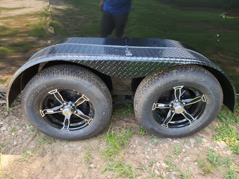 2025 Rock Solid Cargo 7x16 7k Enclosed w/ Ladder Rack, 7' Interior, Blackout Package, Polycore Upgra
