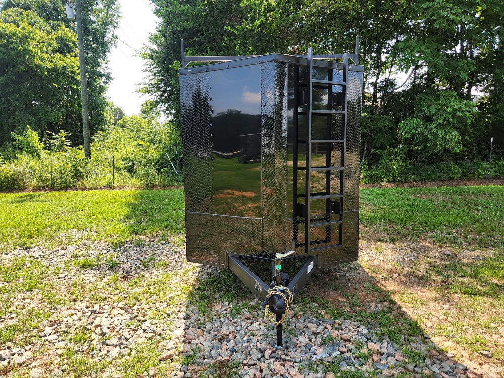 2025 Rock Solid Cargo 7x16 7k Enclosed w/ Ladder Rack, 7' Interior, Blackout Package, Polycore Upgra