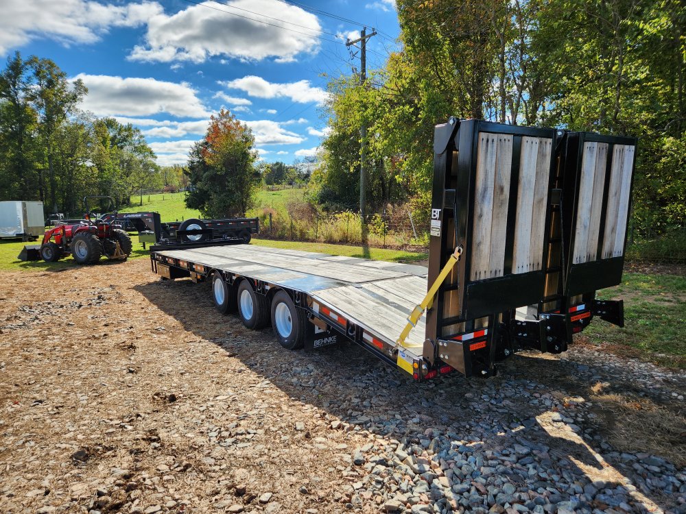 2026 Behnke 102x33 50k Super Duty Flatbed "Paver" Special w/ Bi-fold Ramps