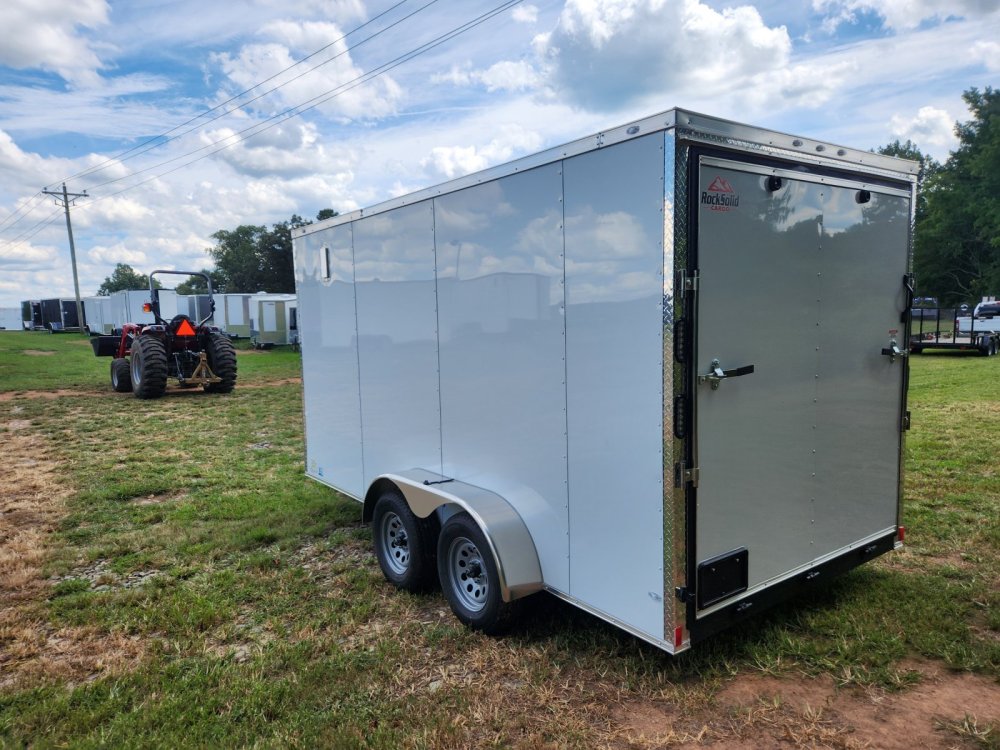 2026 Rock Solid Cargo 7X14 7K Enclosed w/ 7' Interior, Polycore Upgrade, Semi-Screwless Upgrade and 