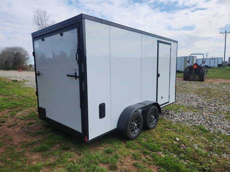 2026 Rock Solid Cargo 7x14 7k Enclosed w/ Blackout Package, 7' Interior, Polycore Metal and Semi-Scr