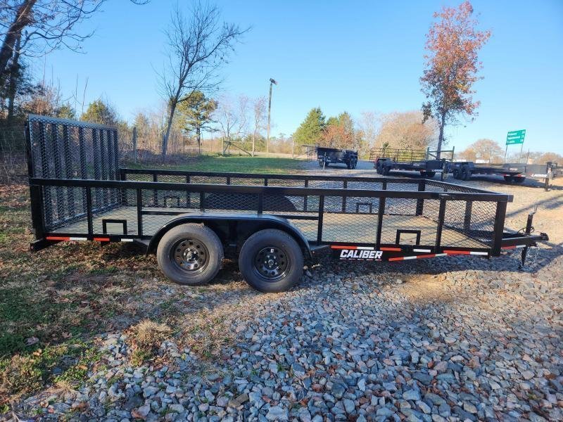 2026 Caliber 7x16 7k Utility w/ 2' Mesh Sides