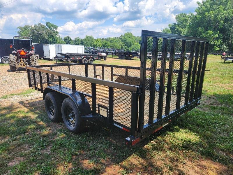 2026 Caliber 7x14 7k Utility w/ 2' Mesh Sides