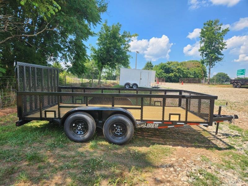 2026 Caliber 7x14 7k Utility w/ 2' Mesh Sides