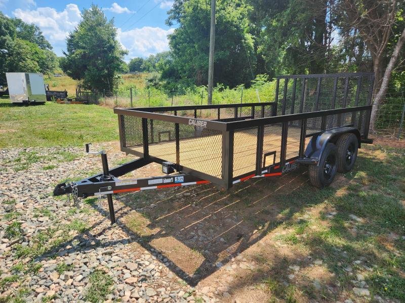 2026 Caliber 7x14 7k Utility w/ 2' Mesh Sides