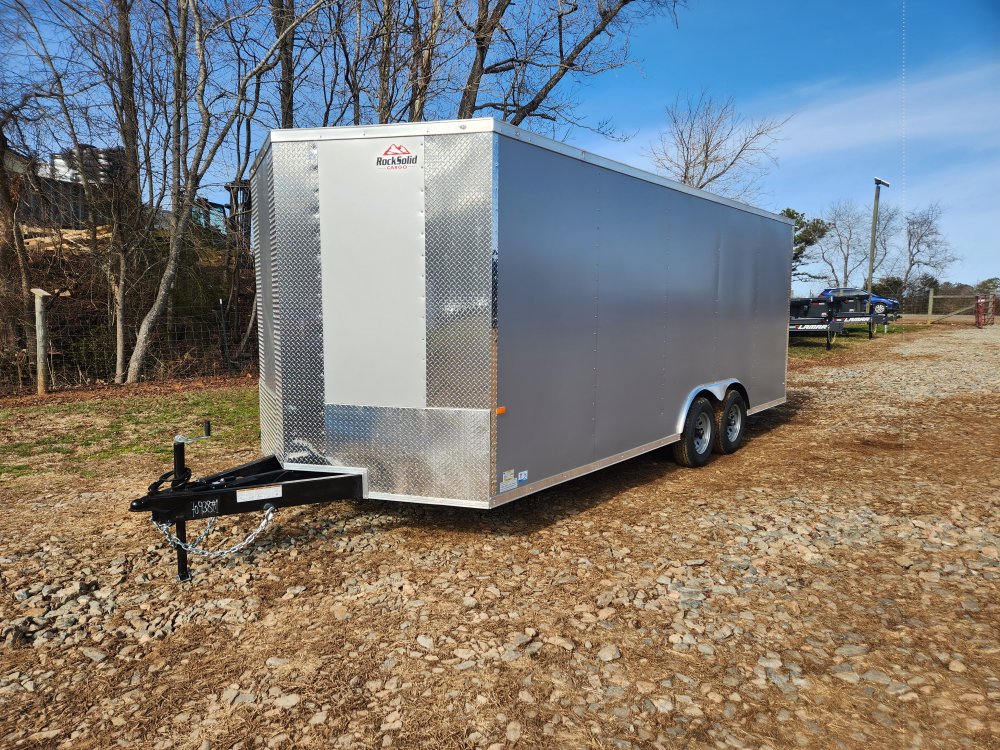 2026 Rock Solid Cargo 8.5x20 10k Enclosed w/ Polycore Metal Upgrade, Semi-Screwless Upgrade and 7' I