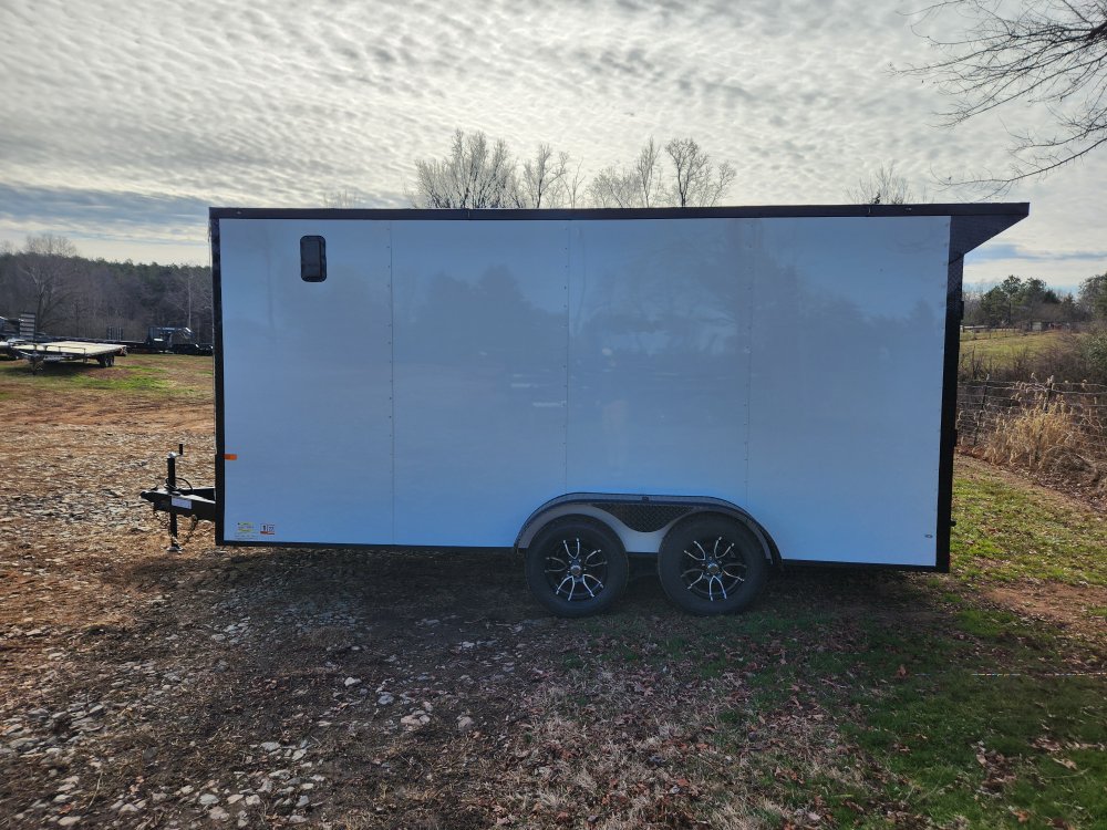 2026 Rock Solid Cargo 7x16 7k Enclosed w/ Blackout Special Package, 7' Interior Height, (.080) Polyc