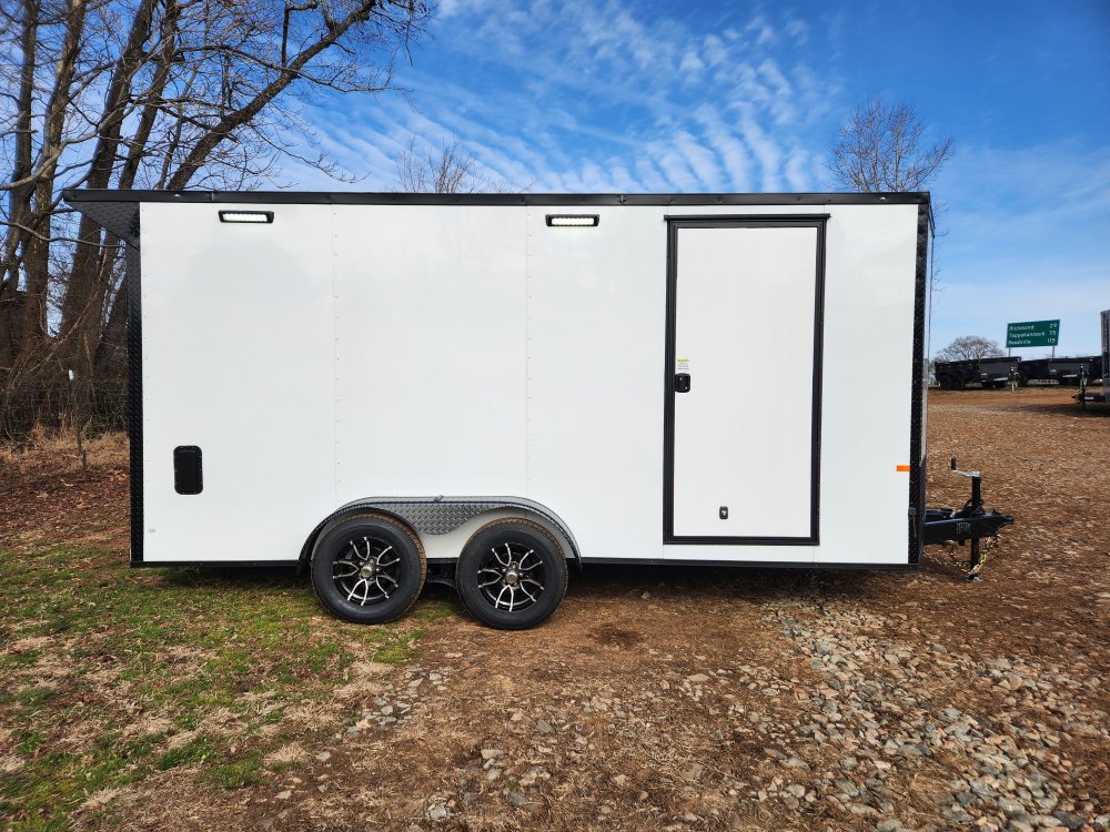 2026 Rock Solid Cargo 7x16 7k Enclosed w/ Blackout Special Package, 7' Interior Height, (.080) Polyc