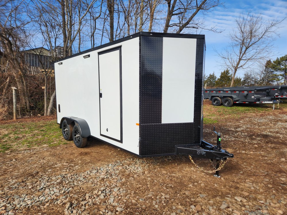2026 Rock Solid Cargo 7x16 7k Enclosed w/ Blackout Special Package, 7' Interior Height, (.080) Polyc