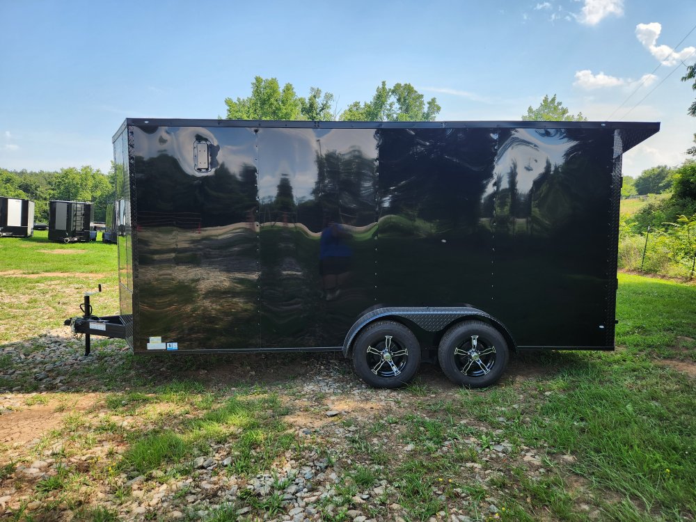2026 Rock Solid Cargo 7x16 7k Enclosed w/ Blackout Special Package, (.080) Polycore Metal Upgrade an