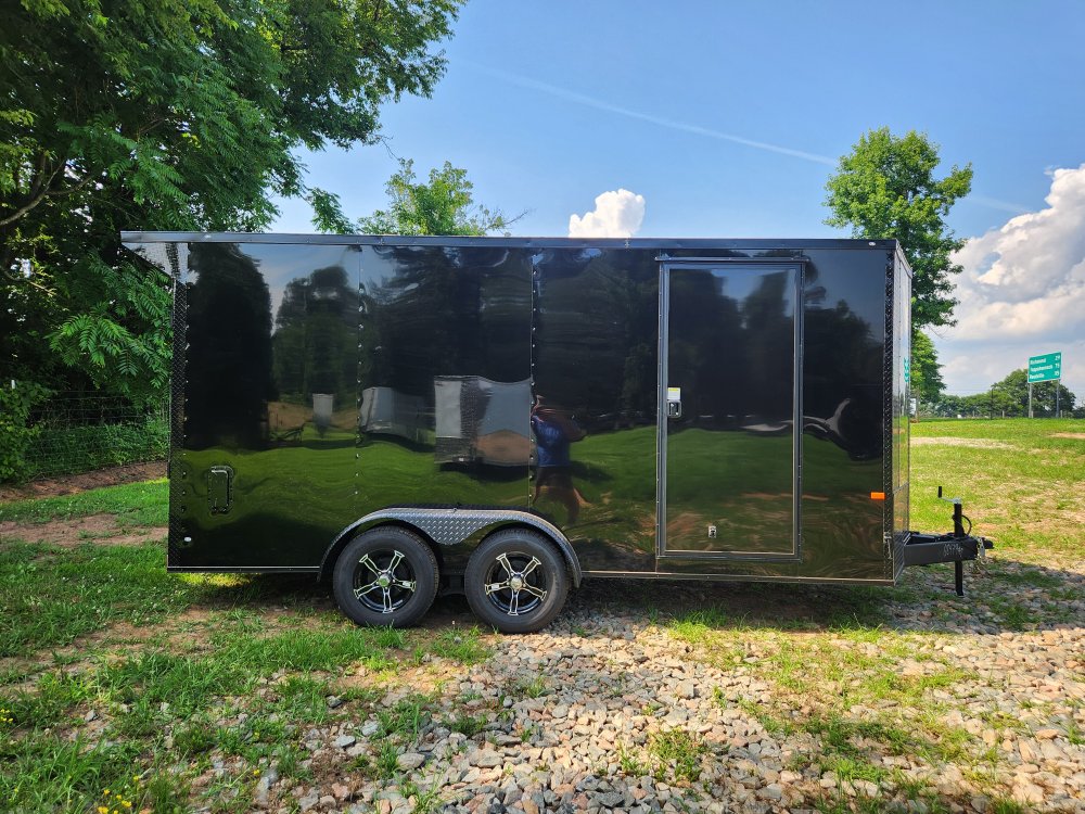 2026 Rock Solid Cargo 7x16 7k Enclosed w/ Blackout Special Package, (.080) Polycore Metal Upgrade an