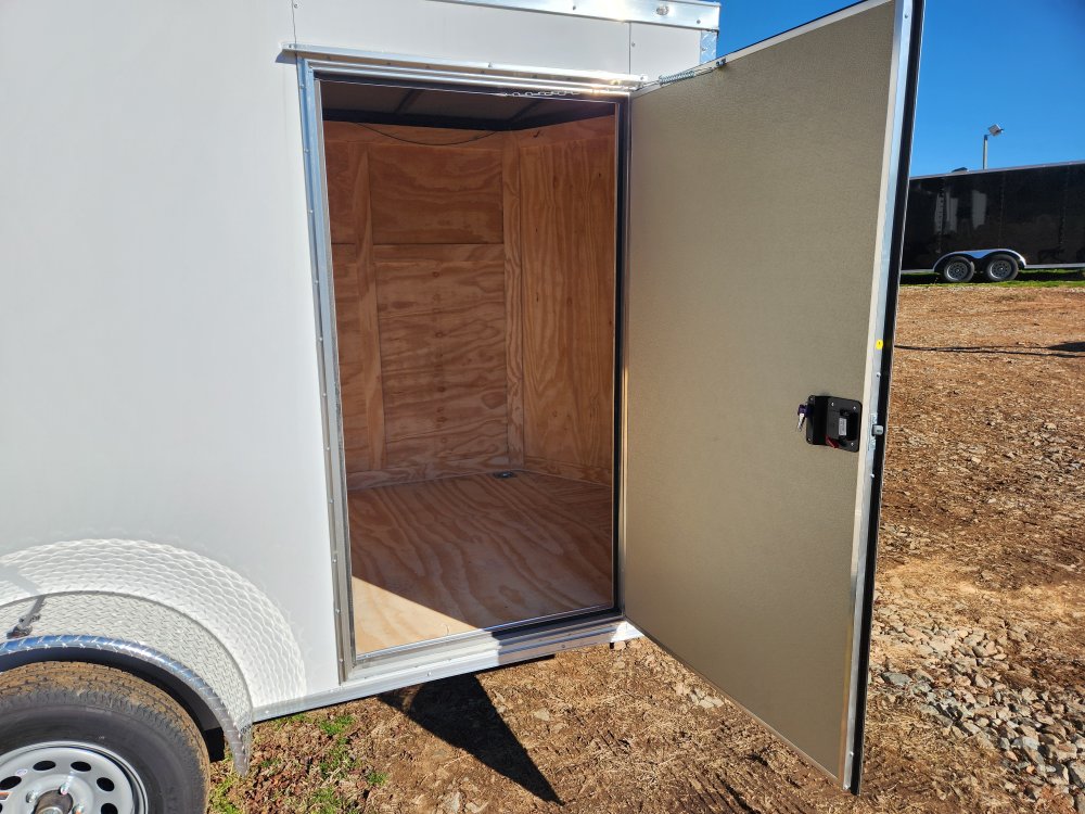 2026 Rock Solid Cargo 6 x 10 Single Axle Enclosed w/ Polycore Metal Upgrade and Semi-Screwless Upgra