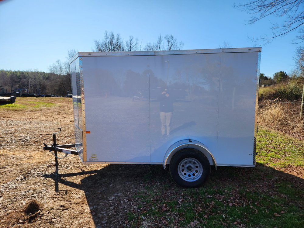 2026 Rock Solid Cargo 6 x 10 Single Axle Enclosed w/ Polycore Metal Upgrade and Semi-Screwless Upgra