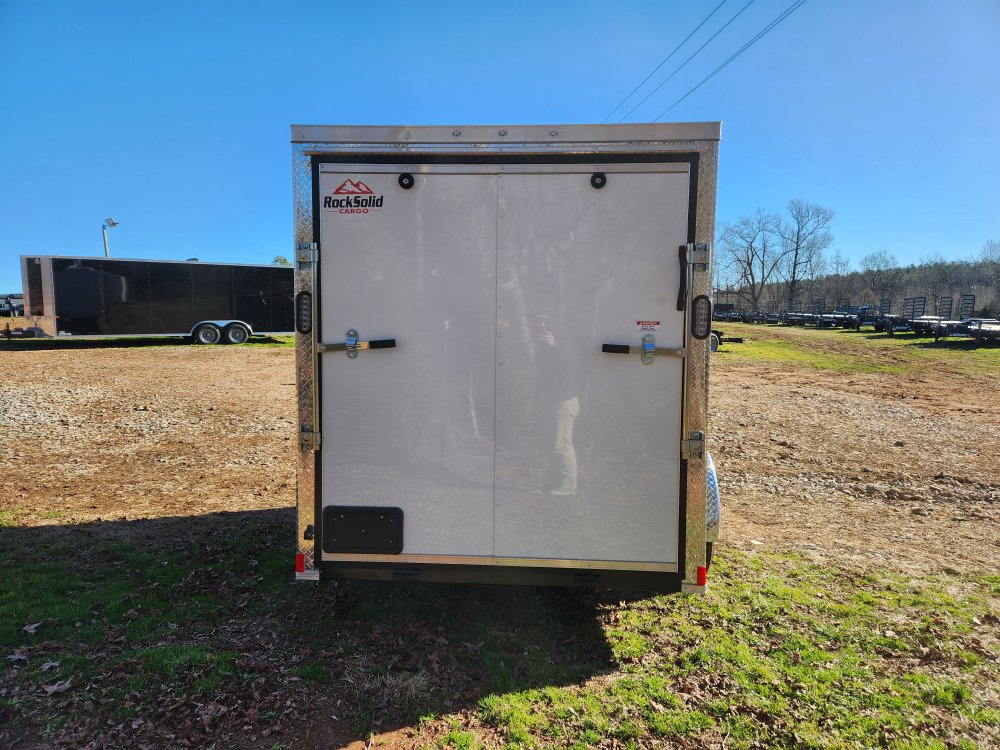 2026 Rock Solid Cargo 6 x 10 Single Axle Enclosed w/ Polycore Metal Upgrade and Semi-Screwless Upgra