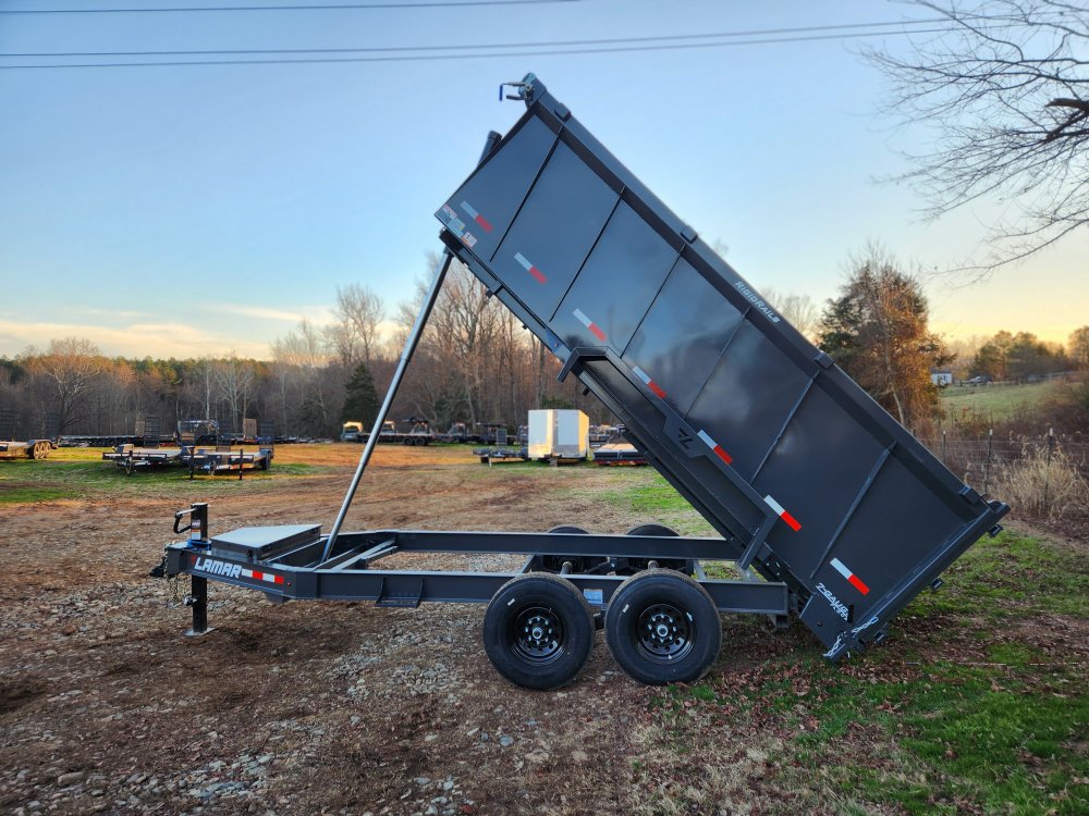 2026 Lamar 7x14 14k Telescopic Dump w/ Upgraded Tires and 48" Sides
