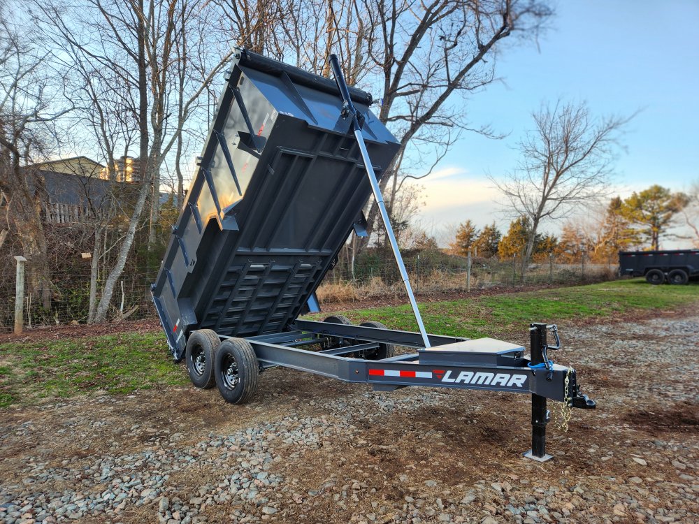 2026 Lamar 7x14 14k Telescopic Dump w/ Upgraded Tires and 48" Sides