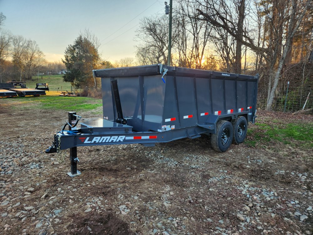 2026 Lamar 7x14 14k Telescopic Dump w/ Upgraded Tires and 48" Sides