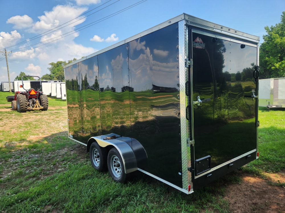 2026 Rock Solid Cargo 7x16 7k Enclosed w/ Polycore Upgrade, Semi-Screwless Upgrade and 7' Interior