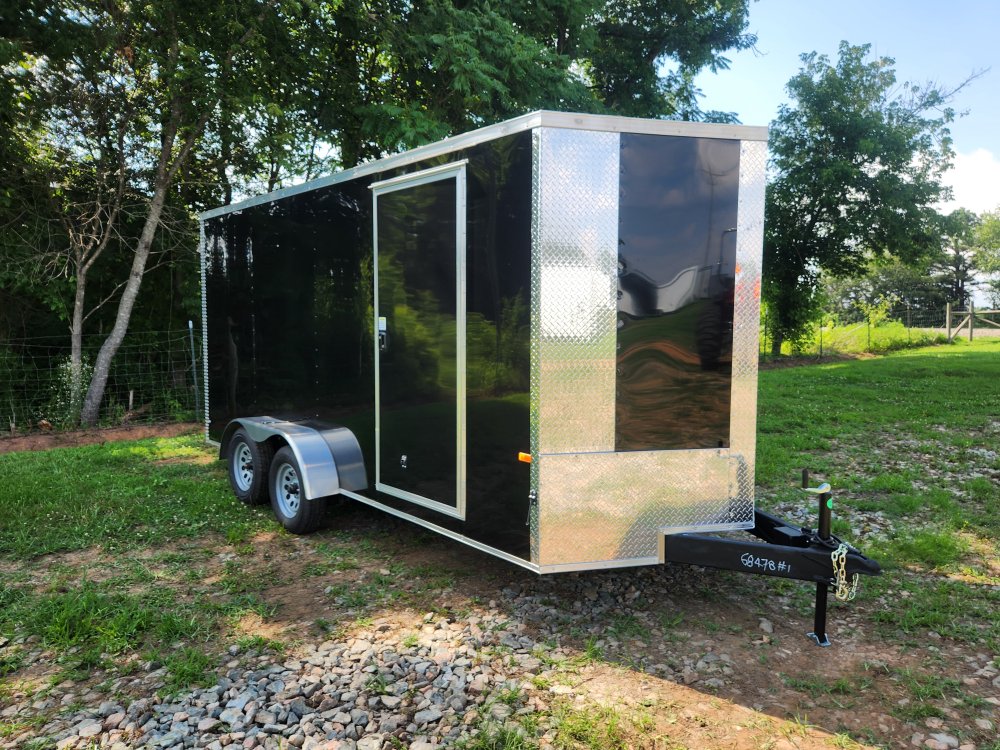 2026 Rock Solid Cargo 7x16 7k Enclosed w/ Polycore Upgrade, Semi-Screwless Upgrade and 7' Interior