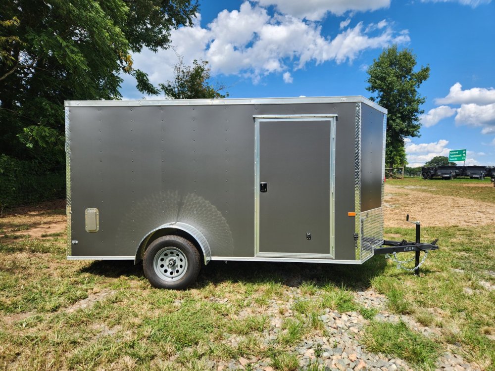 2026 Rock Solid Cargo 6X12 Single Axle Enclosed w/ Polycore Upgrade and Side Vents