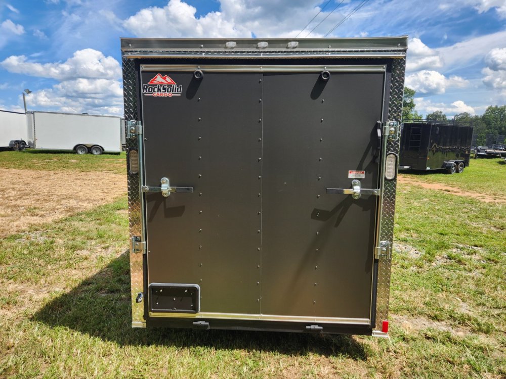 2026 Rock Solid Cargo 6X12 Single Axle Enclosed w/ Polycore Upgrade and Side Vents