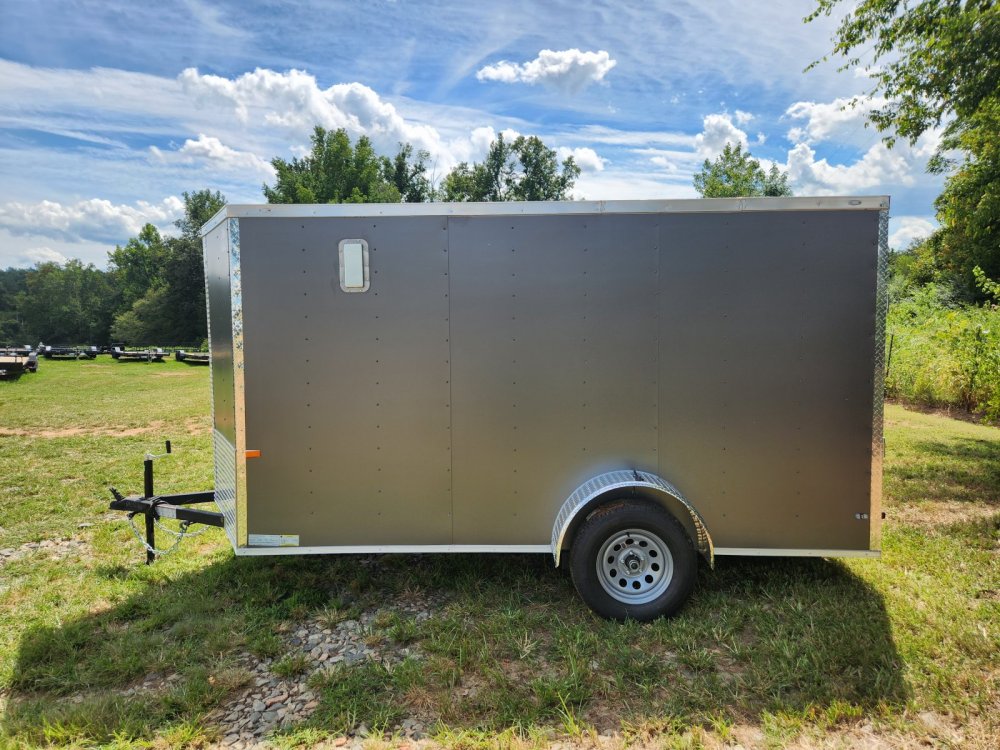 2026 Rock Solid Cargo 6X12 Single Axle Enclosed w/ Polycore Upgrade and Side Vents