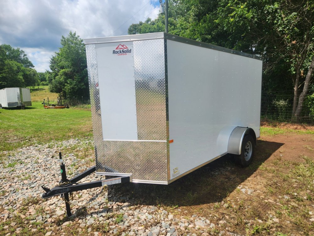 2026 Rock Solid Cargo 6x12 Single Axle Enclosed w/ Polycore Metal Upgrade