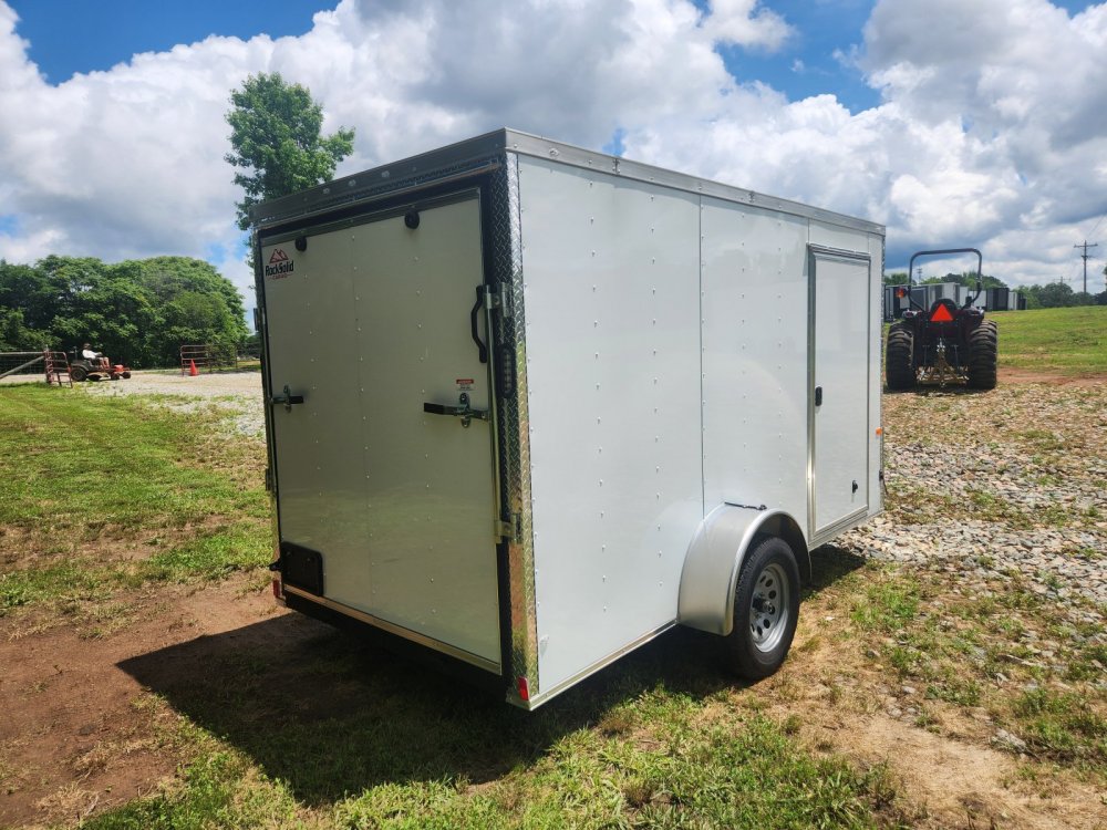 2026 Rock Solid Cargo 6x12 Single Axle Enclosed w/ Polycore Metal Upgrade