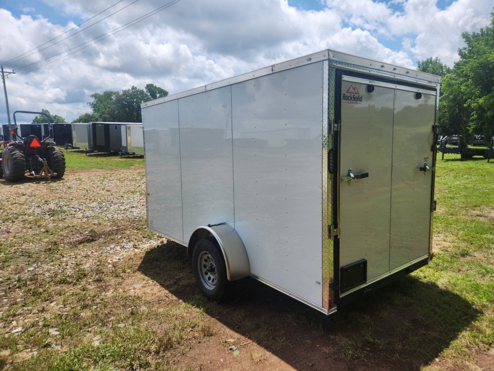 2026 Rock Solid Cargo 6x12 Single Axle Enclosed w/ Polycore Metal Upgrade