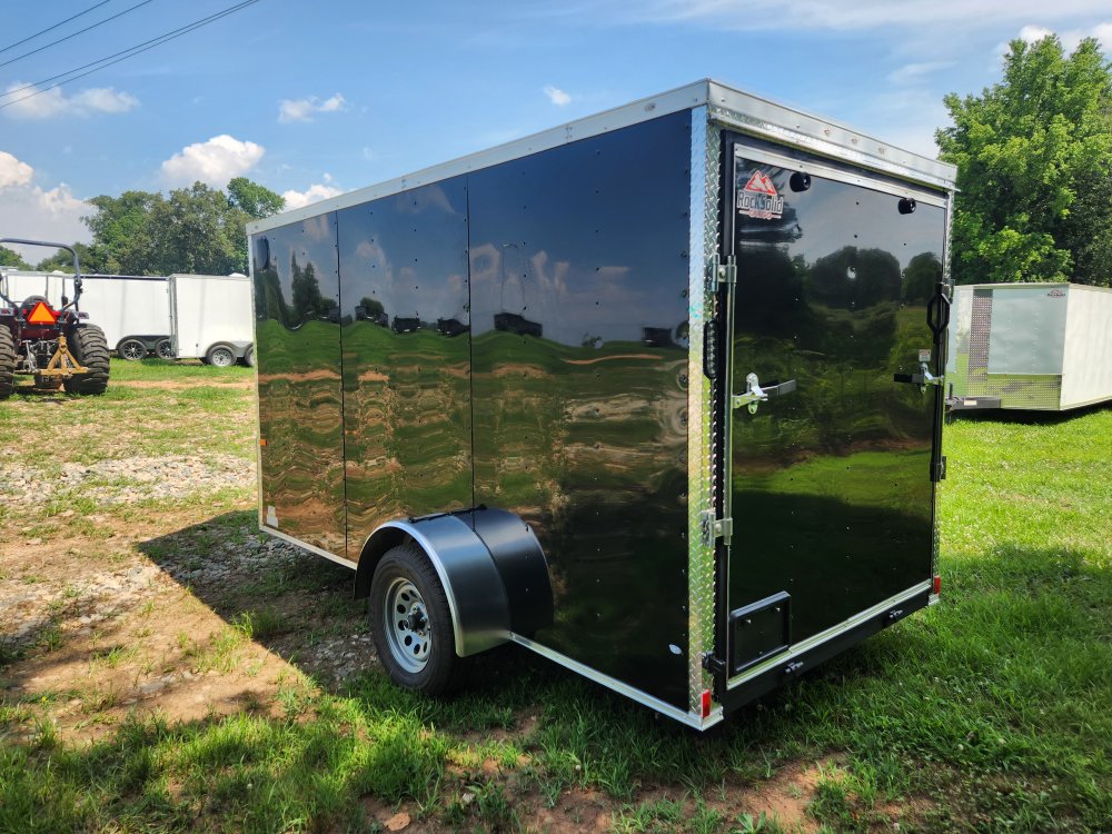 2026 Rock Solid Cargo 6x12 Single Axle Enclosed w/ Polycore Metal Upgrade and Side Vents