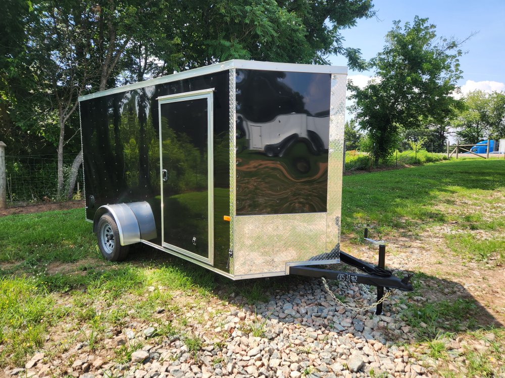 2026 Rock Solid Cargo 6x12 Single Axle Enclosed w/ Polycore Metal Upgrade and Side Vents