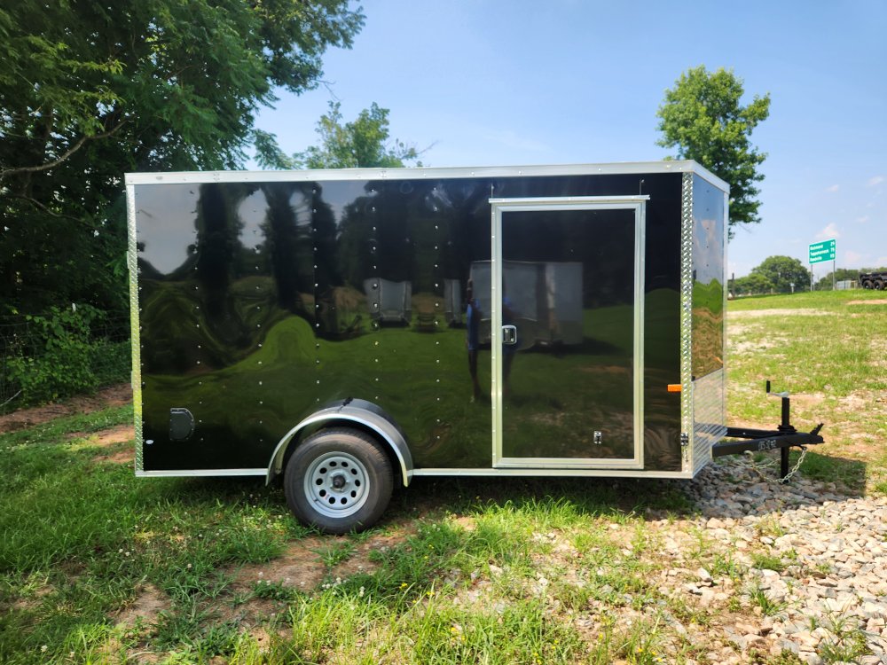 2026 Rock Solid Cargo 6x12 Single Axle Enclosed w/ Polycore Metal Upgrade and Side Vents