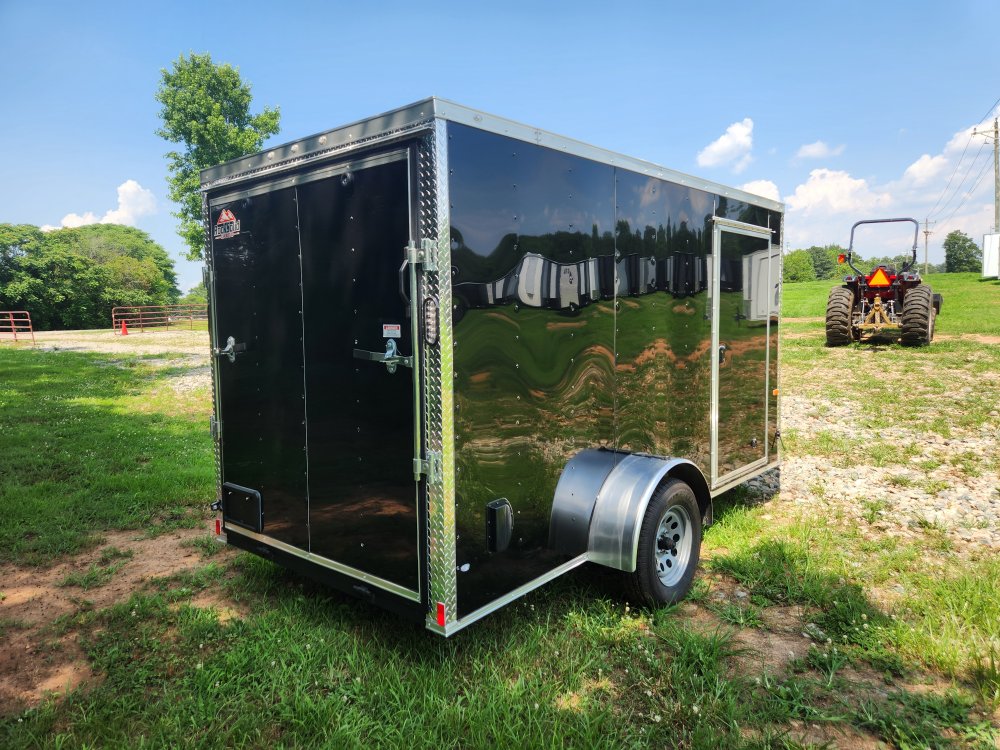 2026 Rock Solid Cargo 6x12 Single Axle Enclosed w/ Polycore Metal Upgrade and Side Vents